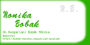 monika bobak business card