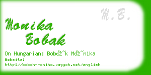 monika bobak business card